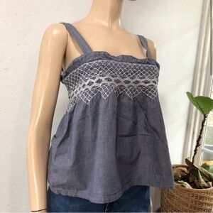 CURRENT/ELLIOTT
Square Neckline Sleeveless Crop Top